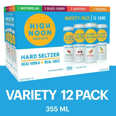 High Noon Variety Pack - 12PK cans