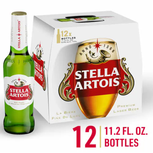 Stella Artois - 12 pack bottles