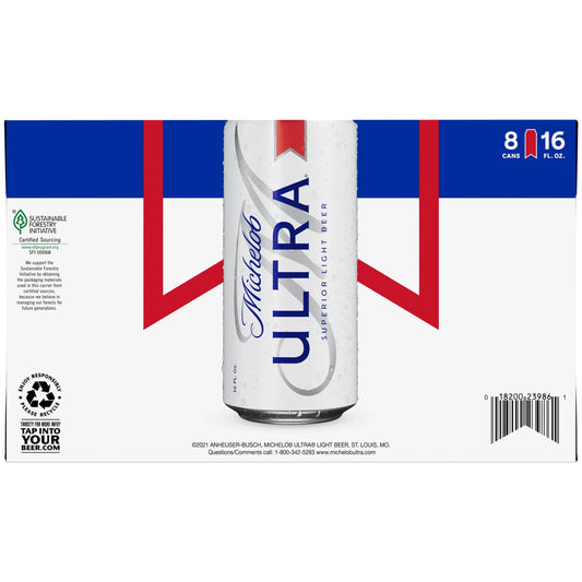 Michelob Ultra - 8 pack CANS 16 oz